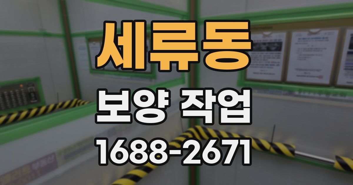 세류동 보양 작업