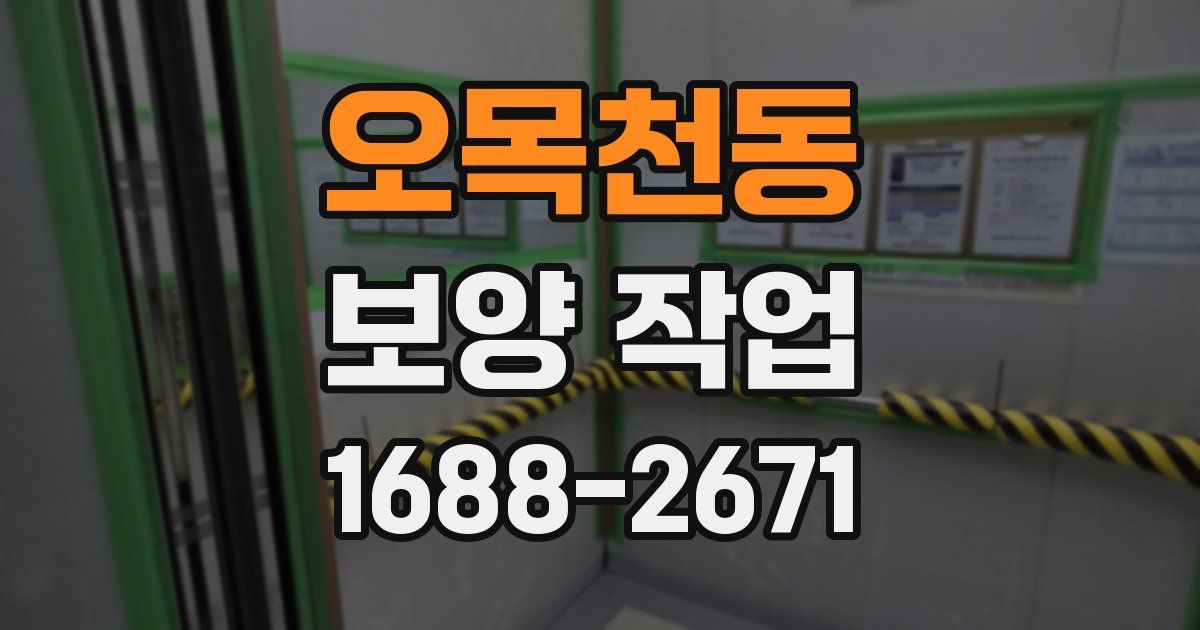 오목천동 보양 작업