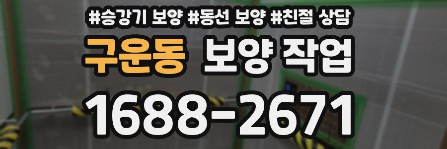 구운동 보양 작업