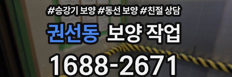 권선동 보양 작업