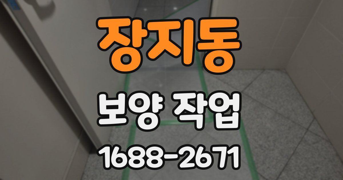 장지동 보양 작업