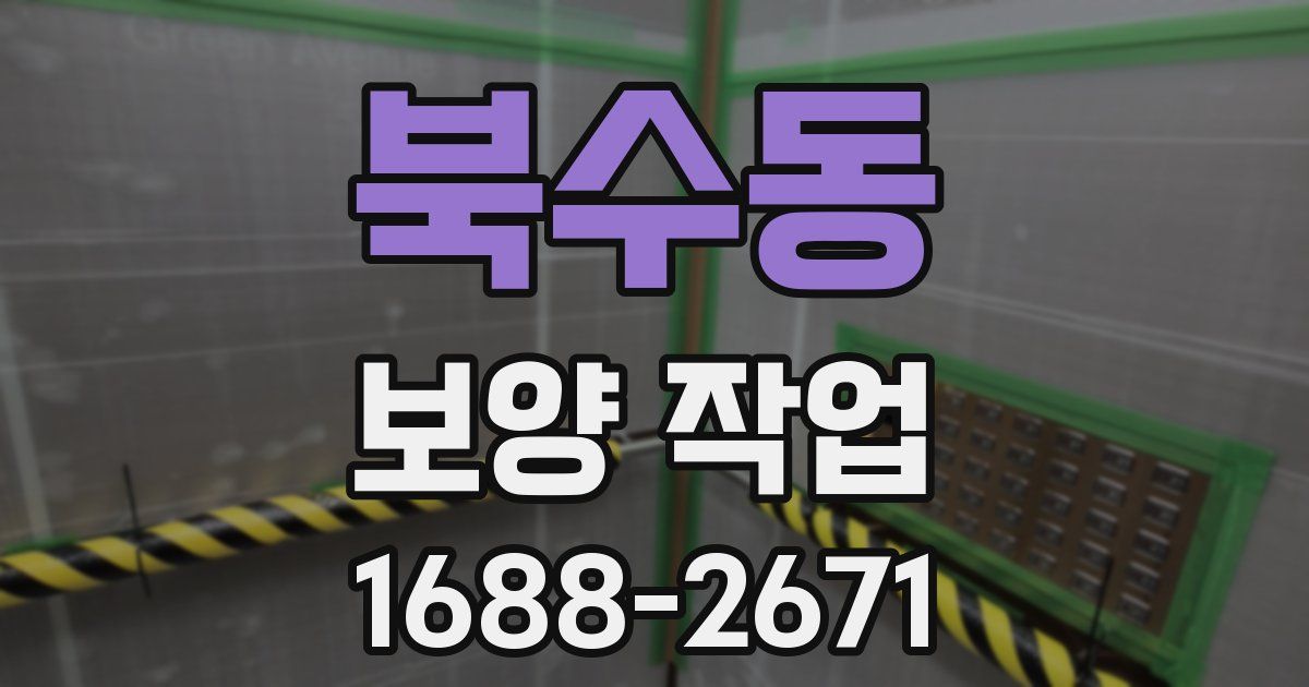 북수동 보양 작업