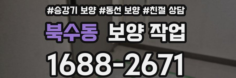 북수동 보양 작업