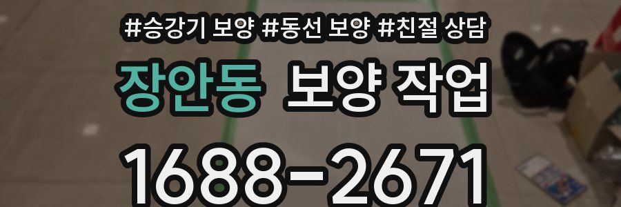 장안동 보양 작업