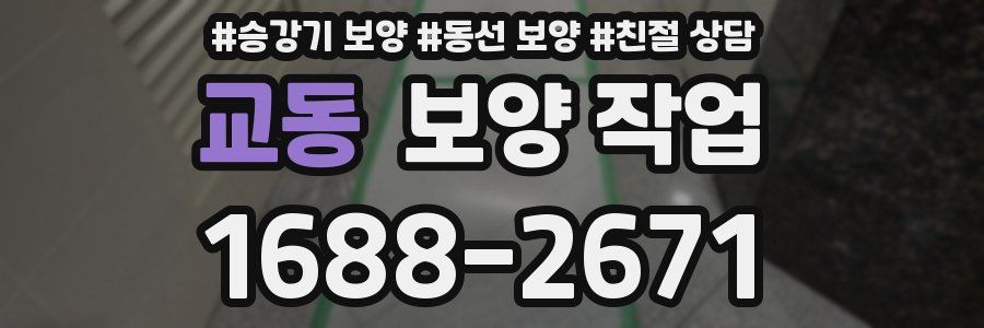 교동 보양 작업