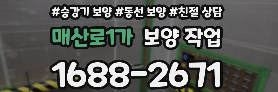 매산로1가 보양 작업