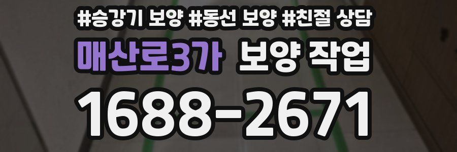 매산로3가 보양 작업