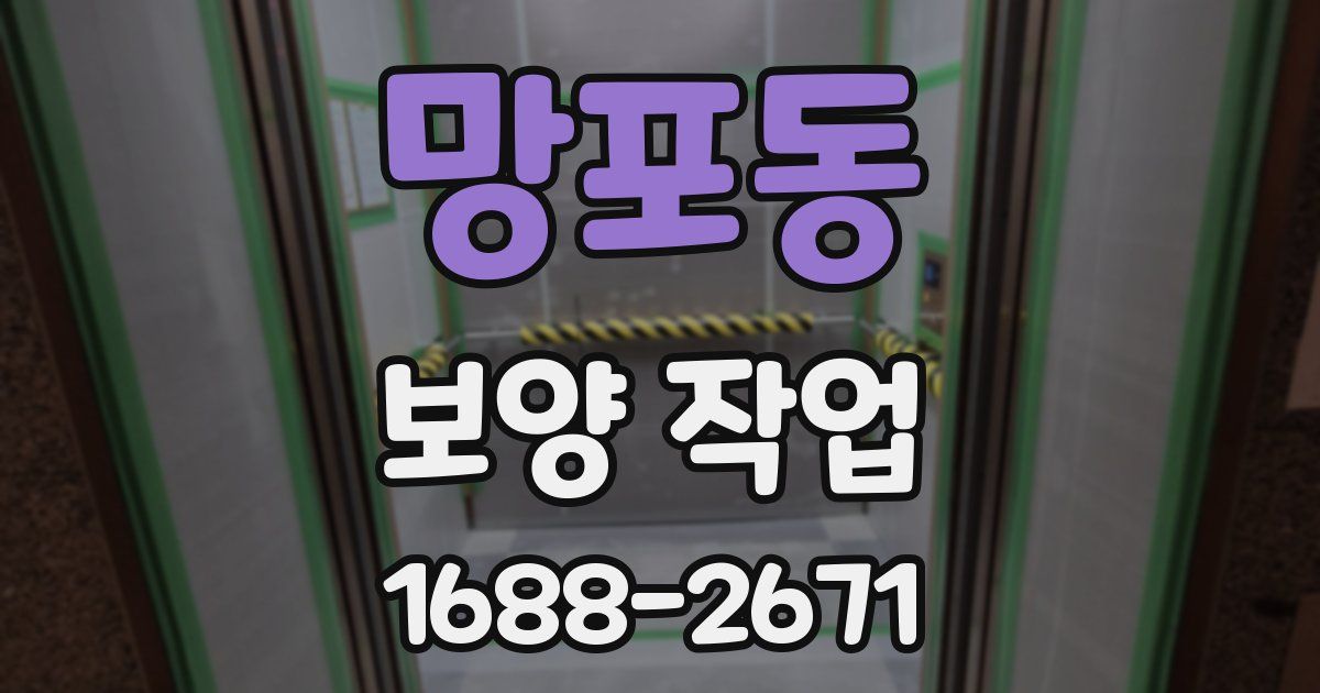 망포동 보양 작업