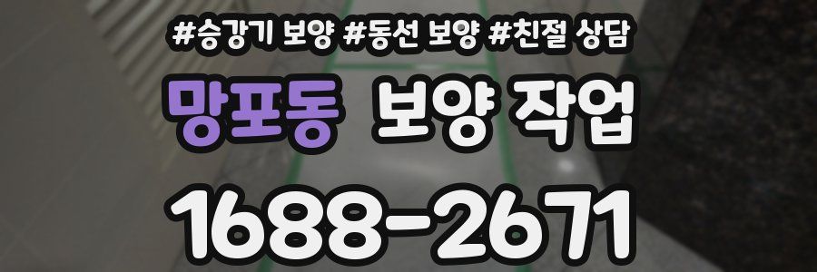 망포동 보양 작업