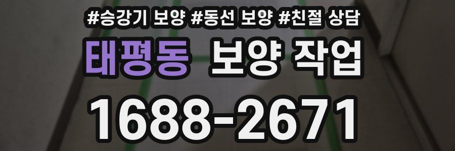 태평동 보양 작업