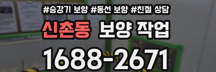 신촌동 보양 작업