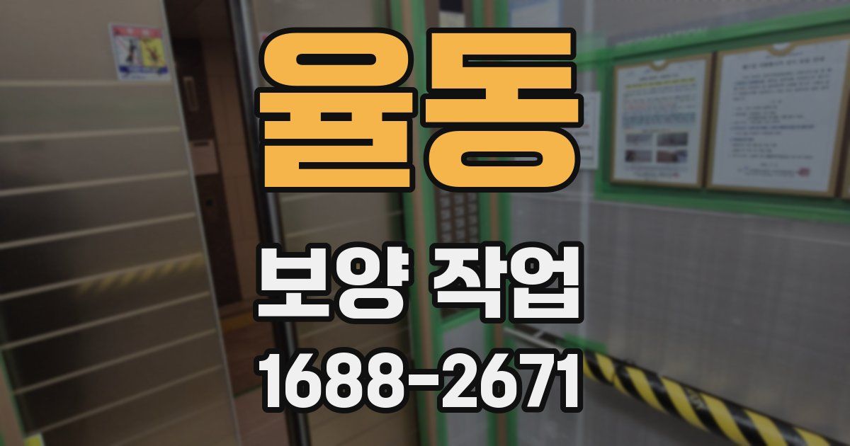 율동 보양 작업