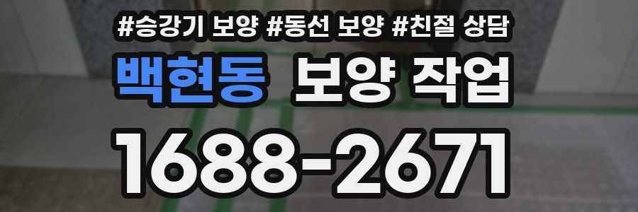 백현동 보양 작업