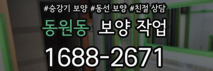 동원동 보양 작업