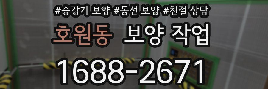 호원동 보양 작업
