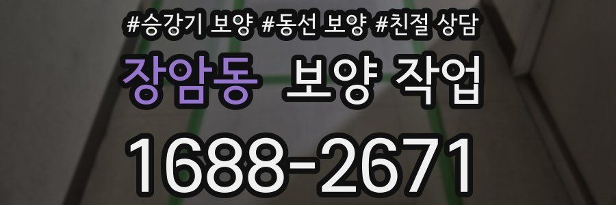 장암동 보양 작업