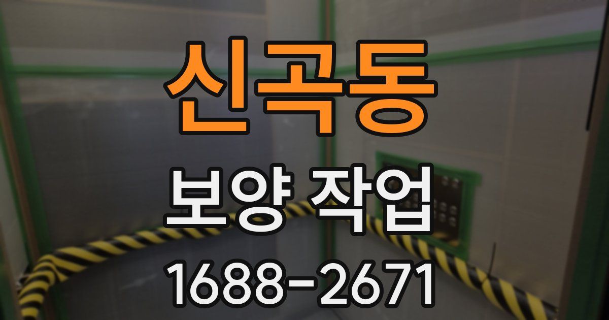 신곡동 보양 작업