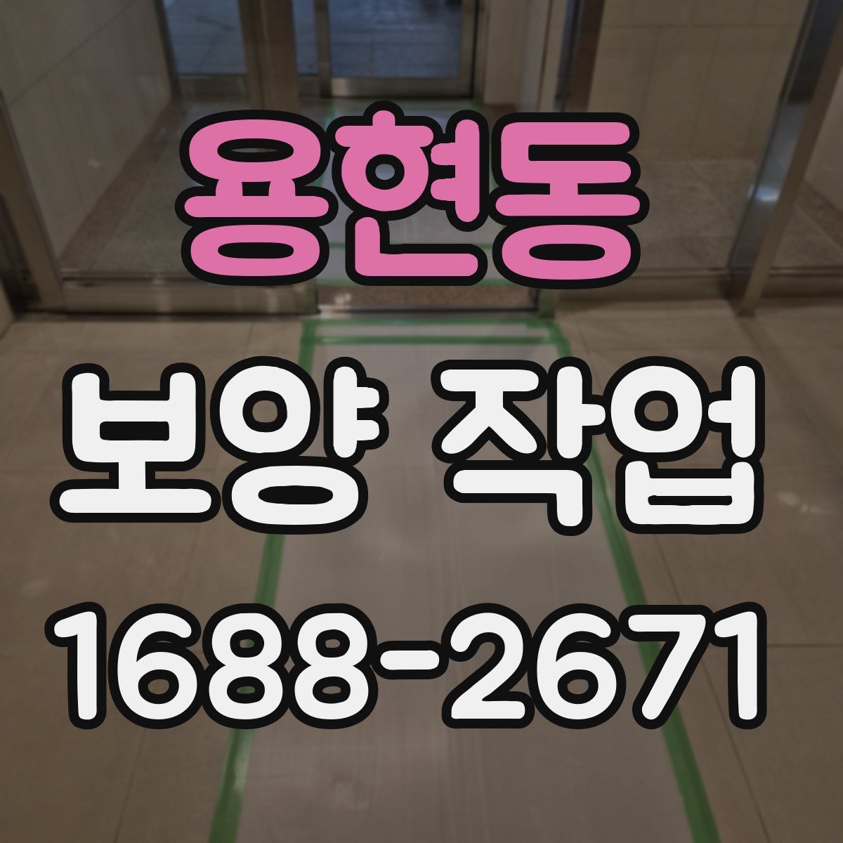 용현동 보양 작업