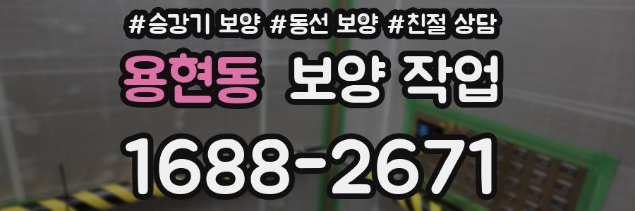 용현동 보양 작업