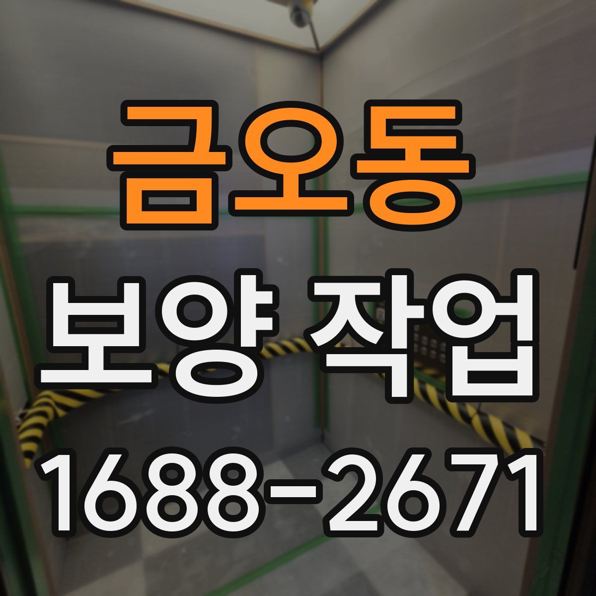 금오동 보양 작업