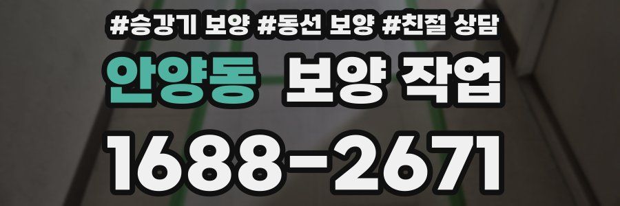 안양동 보양 작업