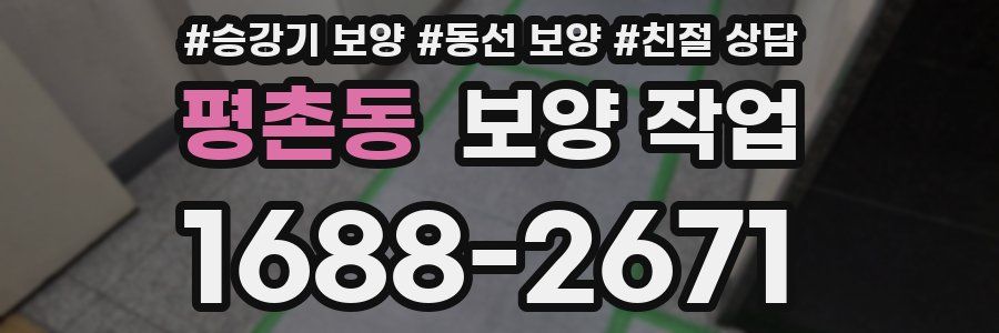 평촌동 보양 작업
