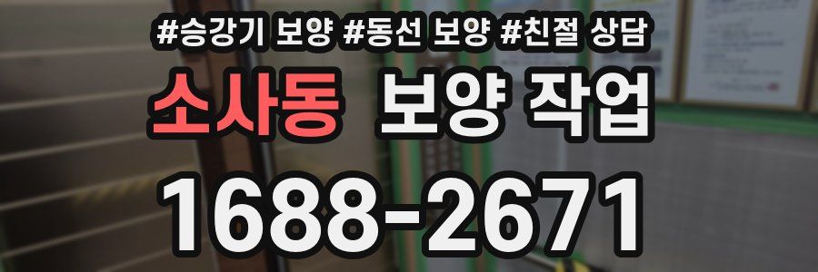 소사동 보양 작업