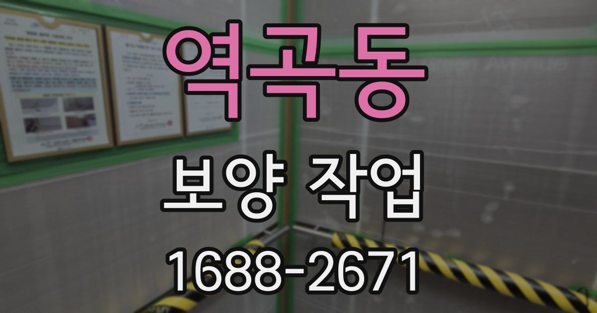 역곡동 보양 작업