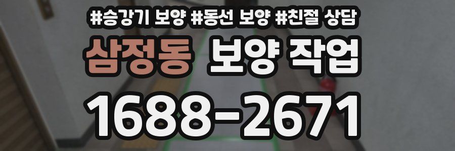 삼정동 보양 작업