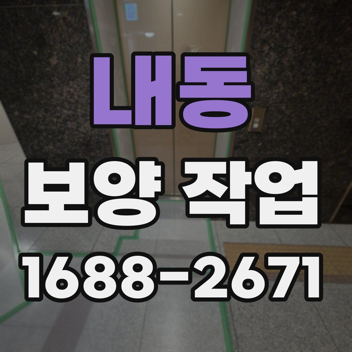 내동 보양 작업