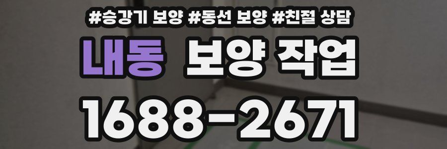 내동 보양 작업