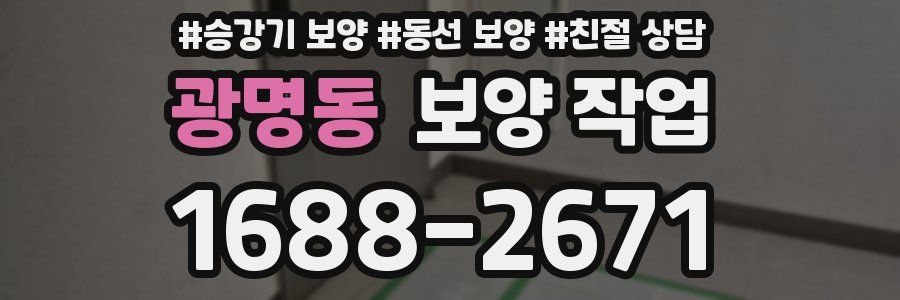 광명동 보양 작업