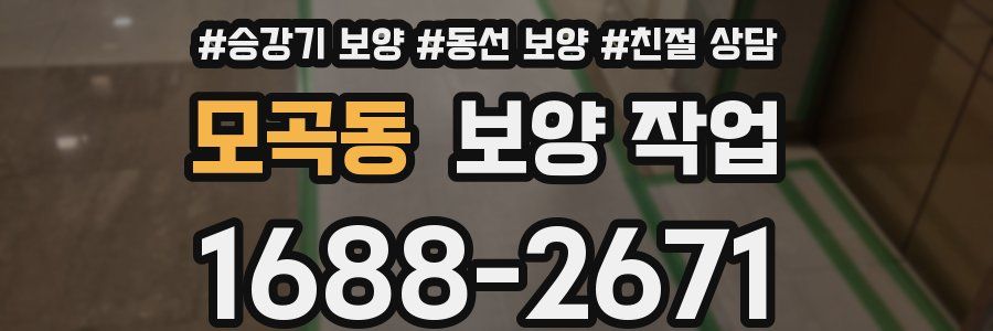 모곡동 보양 작업