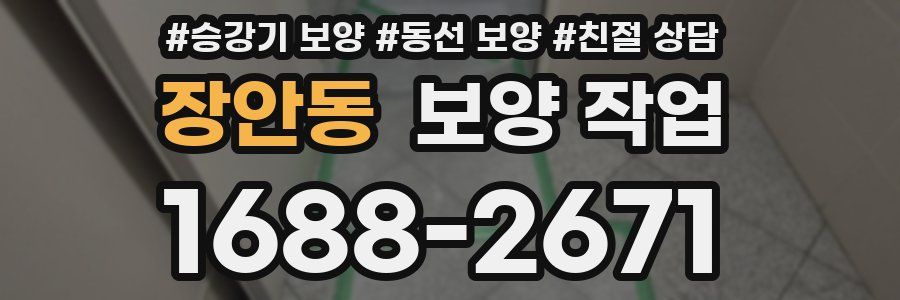 장안동 보양 작업