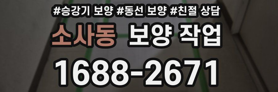소사동 보양 작업