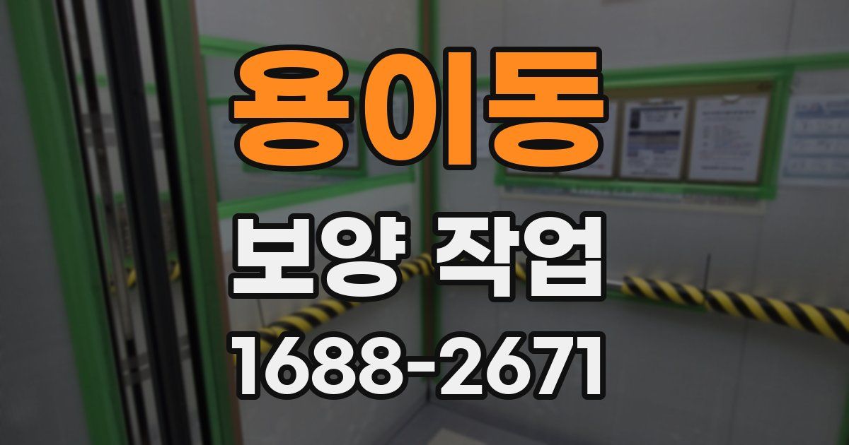 용이동 보양 작업