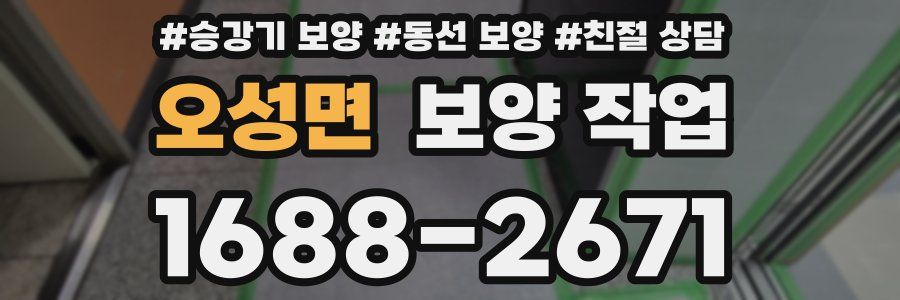 오성면 보양 작업