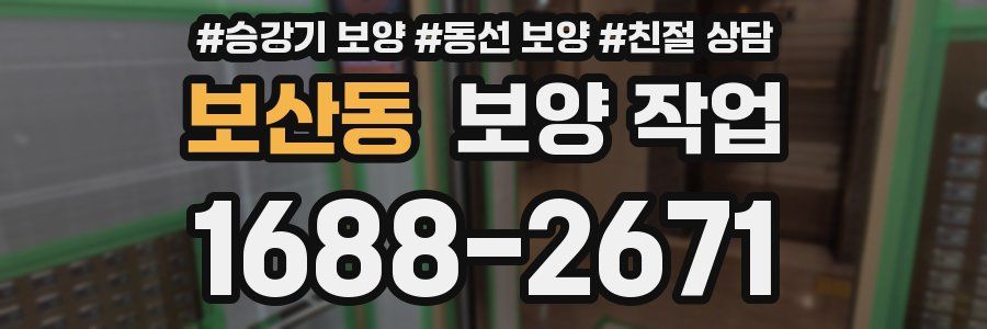보산동 보양 작업