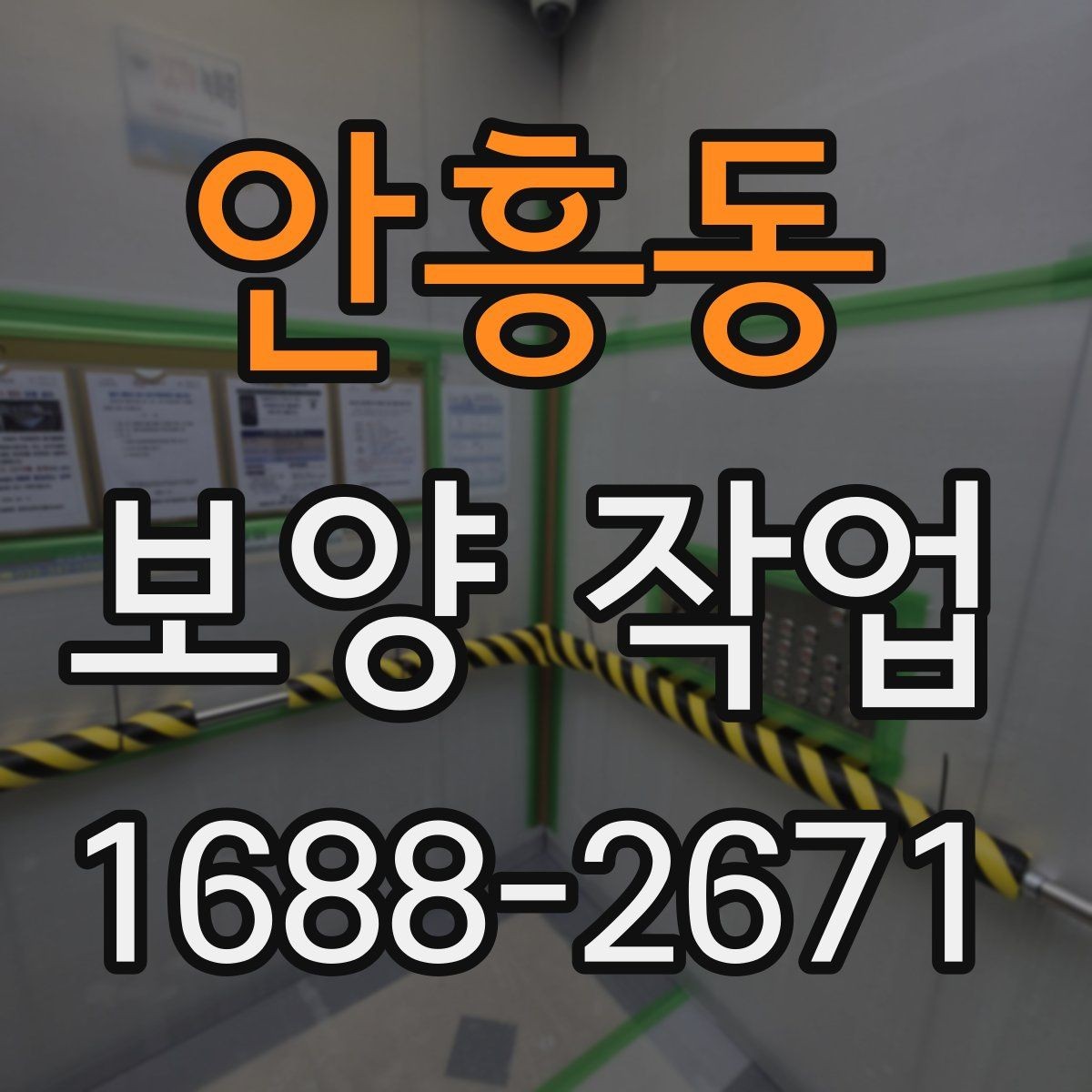 안흥동 보양 작업 현장별 요구사항을 정리하면