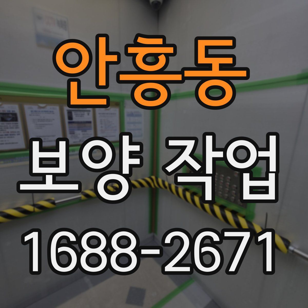 안흥동 보양 작업