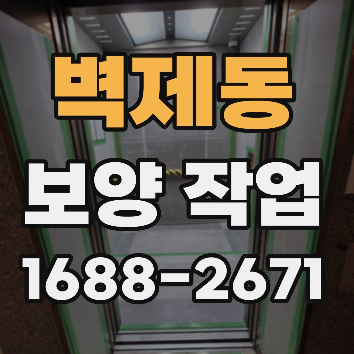벽제동 보양 작업