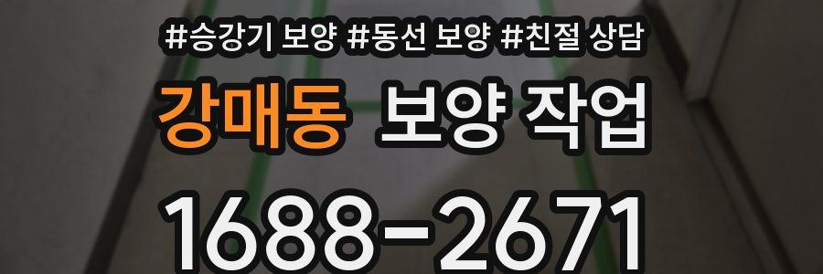 강매동 보양 작업