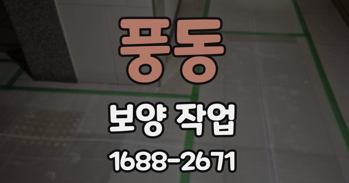 풍동 보양 작업