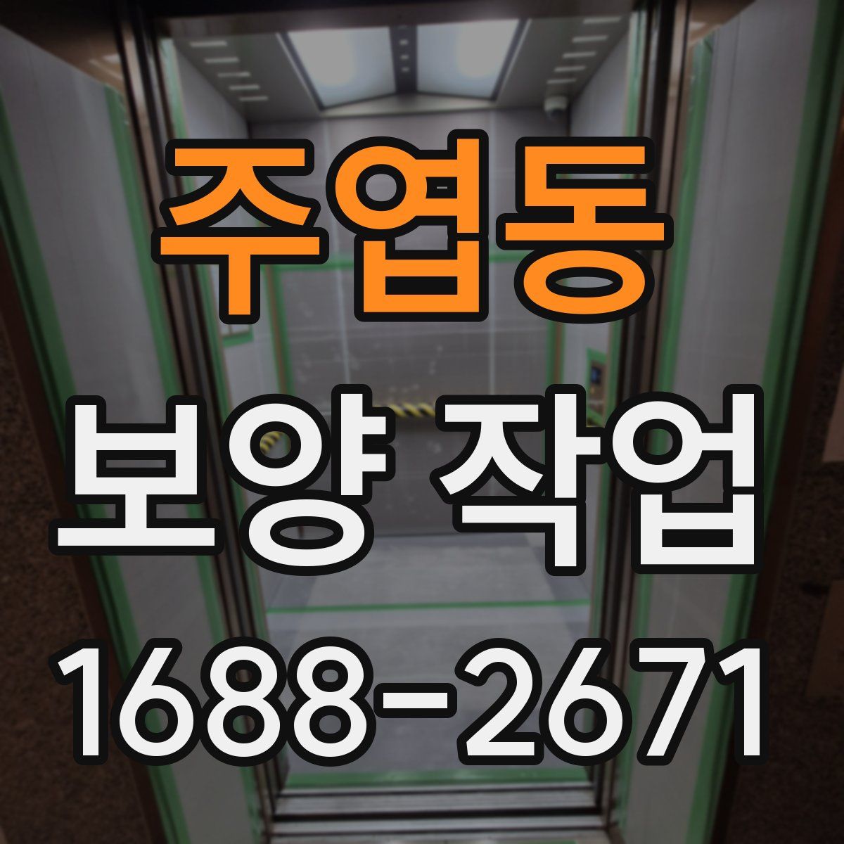 주엽동 보양 작업
