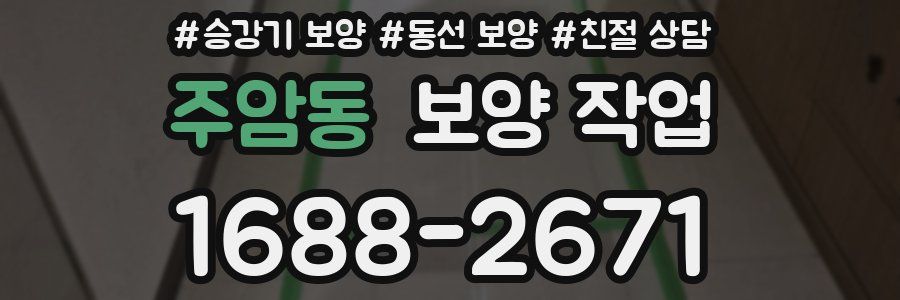 주암동 보양 작업