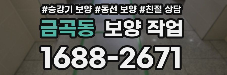 금곡동 보양 작업