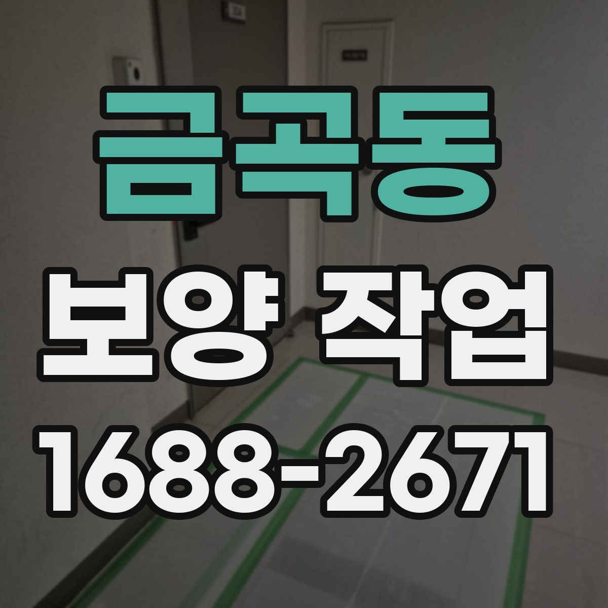 금곡동 보양 작업