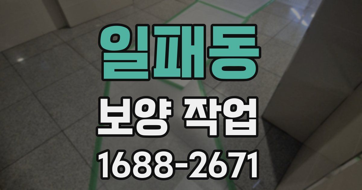 일패동 보양 작업