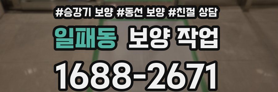 일패동 보양 작업