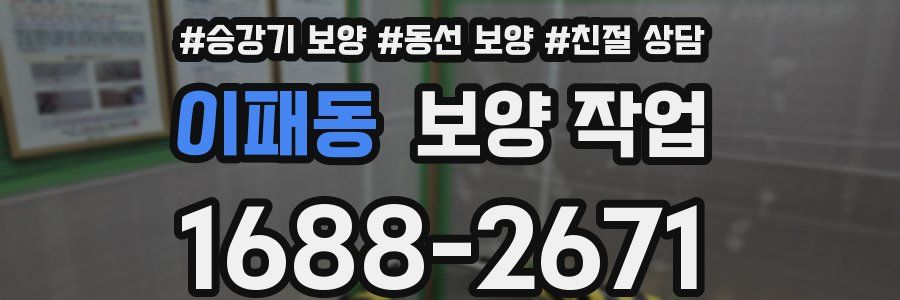 이패동 보양 작업